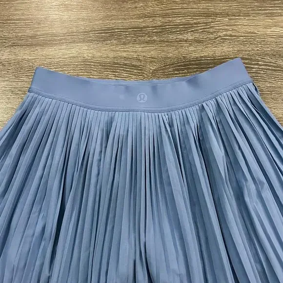 Lululemon Varsity High Rise Pleated Tennis Skirt Oasis Blue Size 8 - Picture 13 of 15